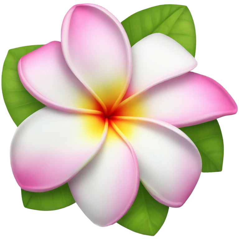 Plumeria flower emoji