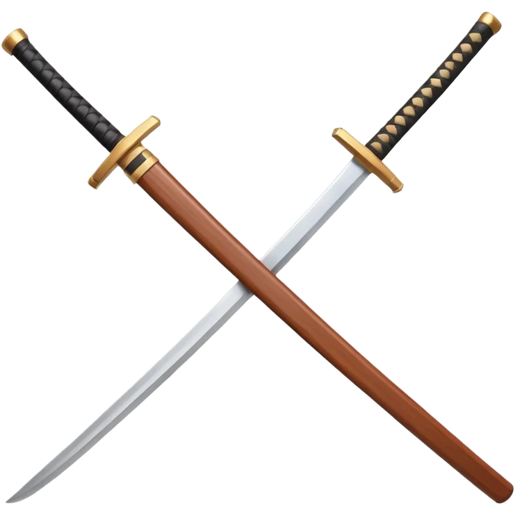 samurai training wooden sword object icon, traditional bokken, smooth polished wood, katana shape, simple guard, 3D cartoon, mobile game icon style, centered, clean background, soft shadow, no text, no watermark
 emoji