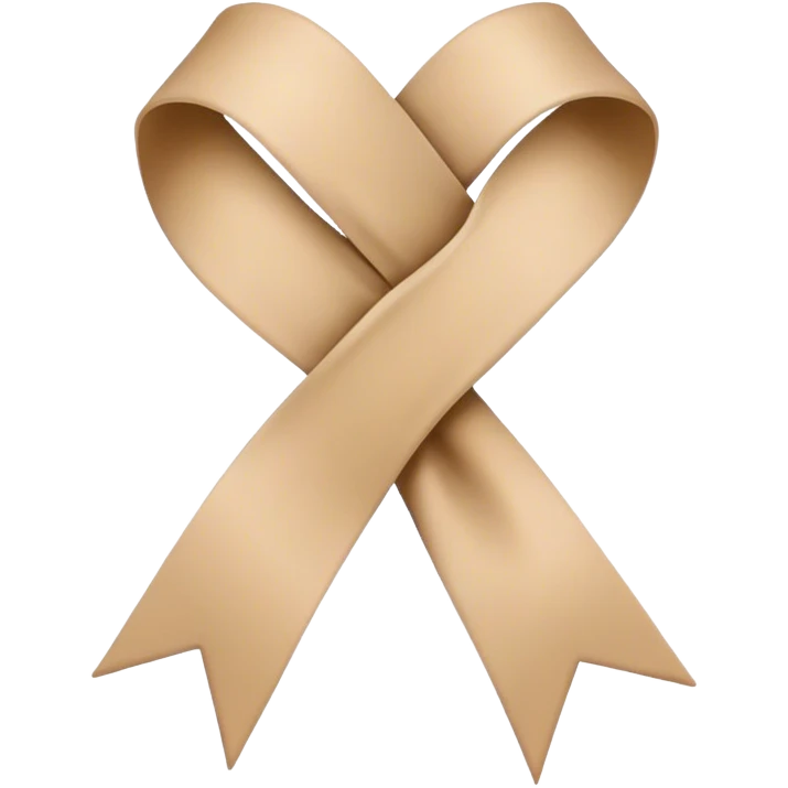 noeud en ruban beige  emoji