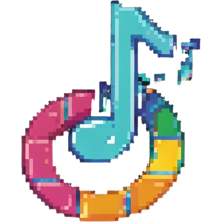 TikTok logo with musical note design emoji