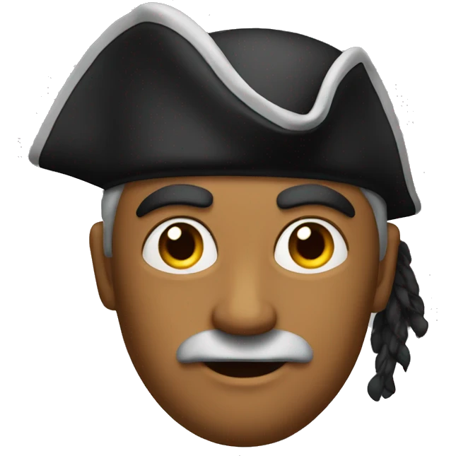 wise, strong, fearsome, intelligent, pirate emoji