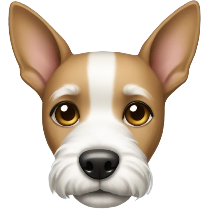Terrier with white ears emoji
