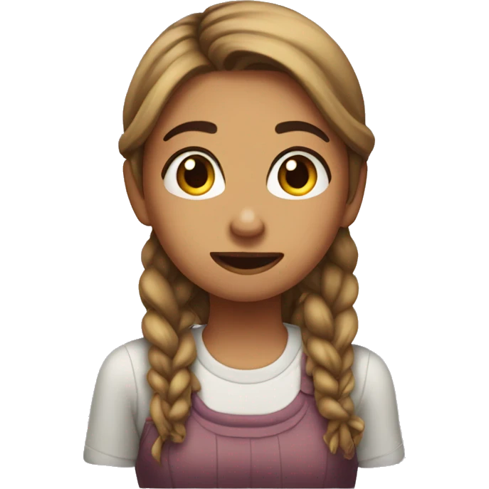 girl making an oopsie face  emoji