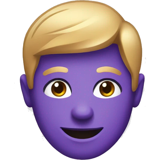 purple dating app logo emoji