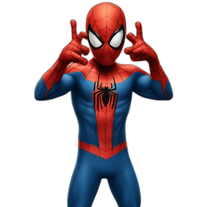 spiderman heart gesture emoji