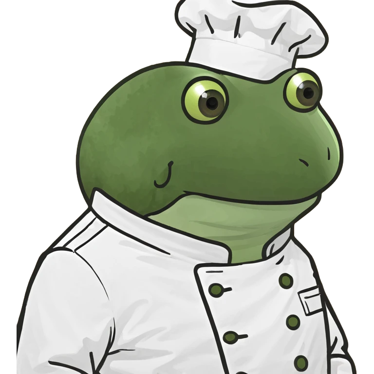 bufo in a chef coat emoji