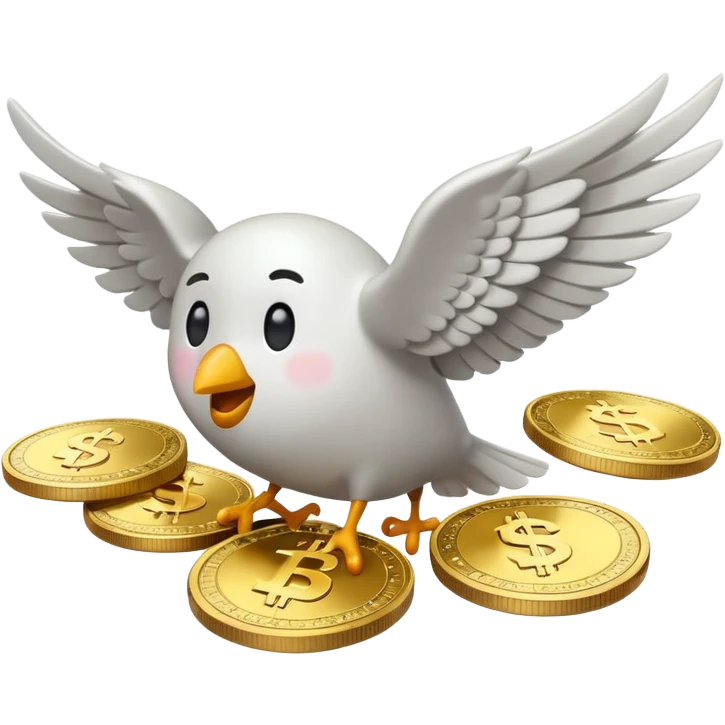 Money flying emoji