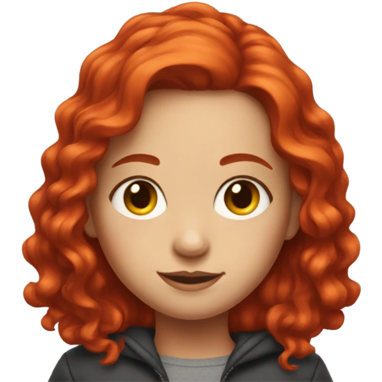 girl with red hair portrait emoji