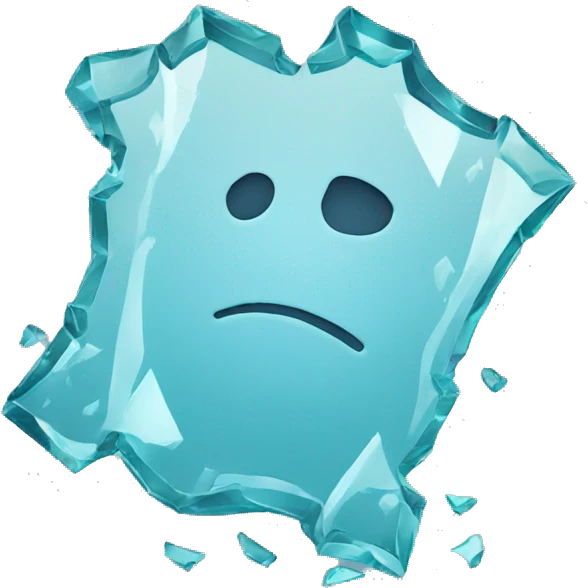 Broken glass emoji