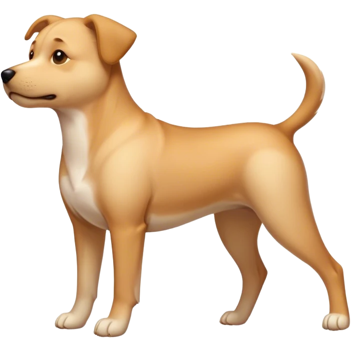 Dog’s body with man’s face emoji
