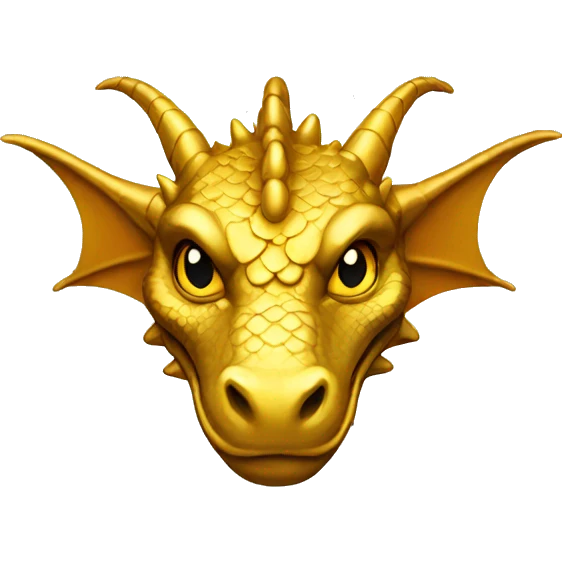 Gold dragon emoji