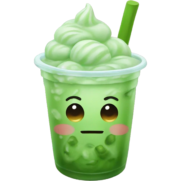 Iced matcha  emoji