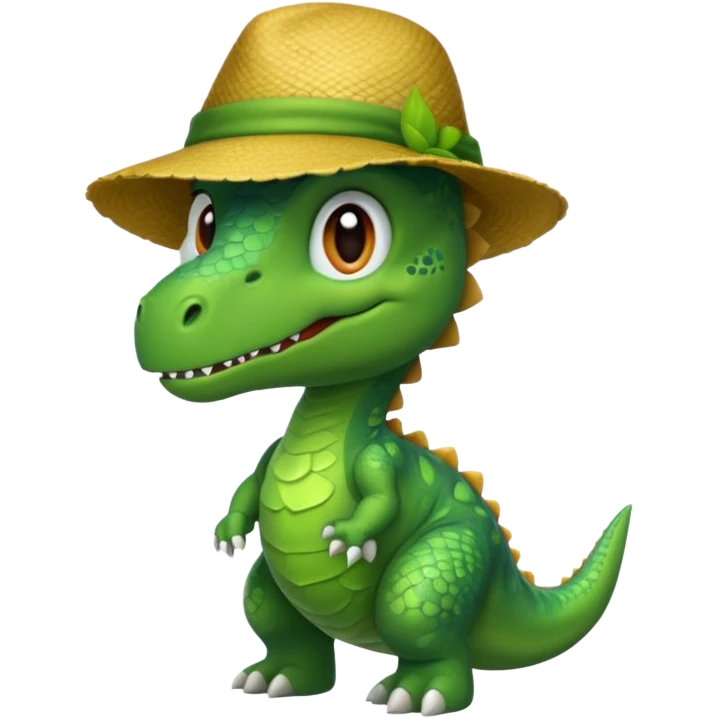 دينصور يرتدي قوبع emoji