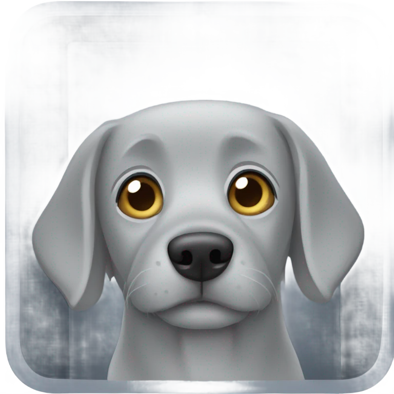 gray dog kennel emoji