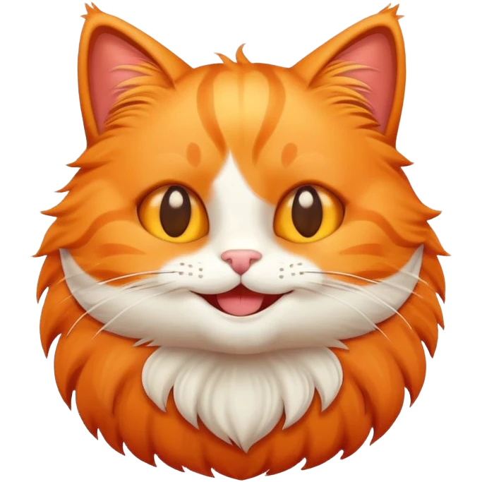 A emoji of a orange cat emoji