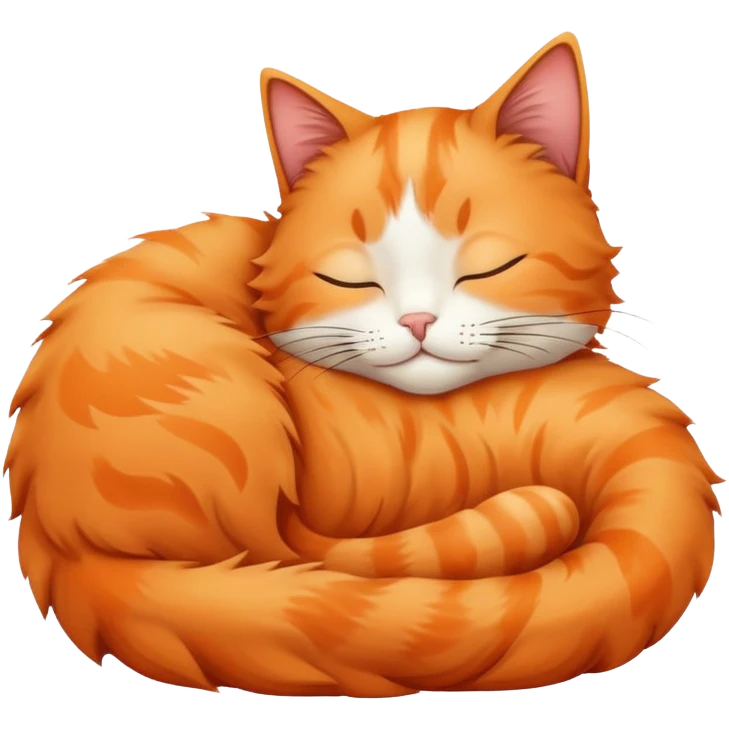 Cat sleeping emoji