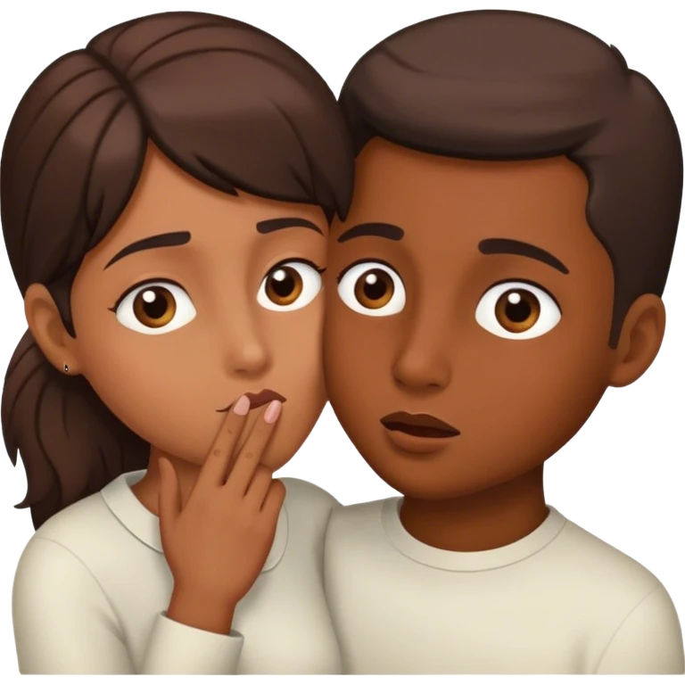 Telling a secret emoji