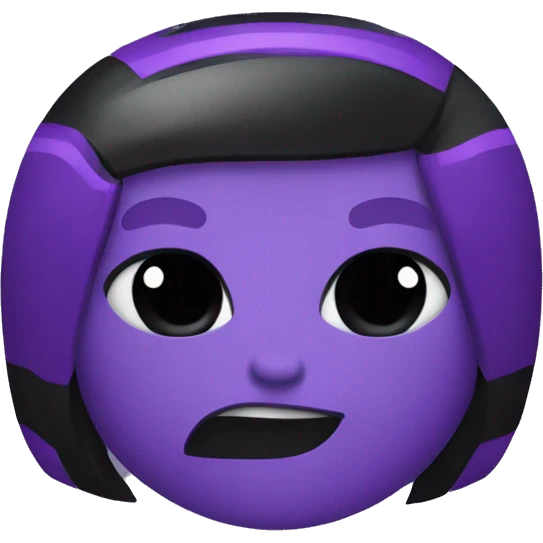 purple/black semi emoji