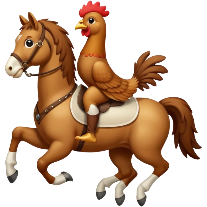 Chicken jockey emoji