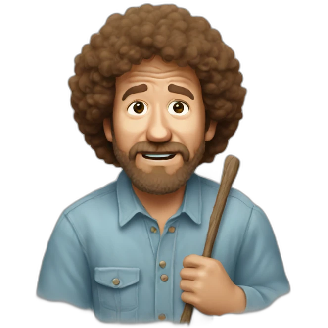 crying-bob-ross emoji