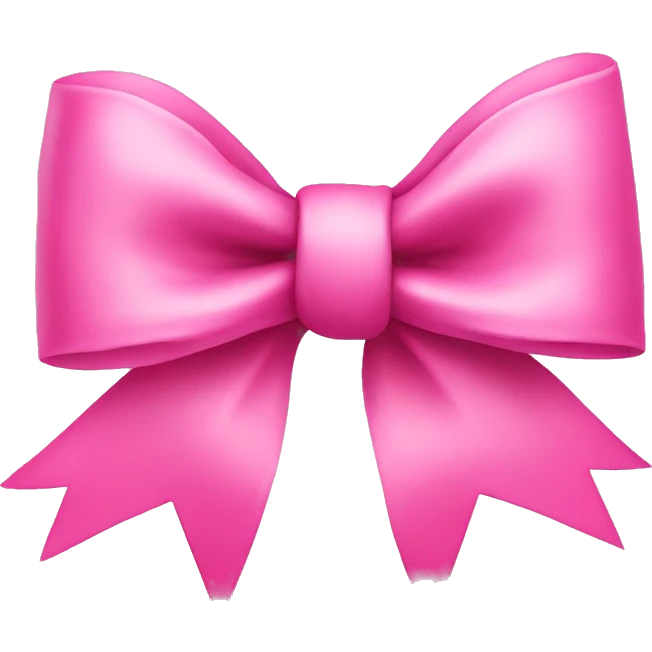 Pink bow emoji