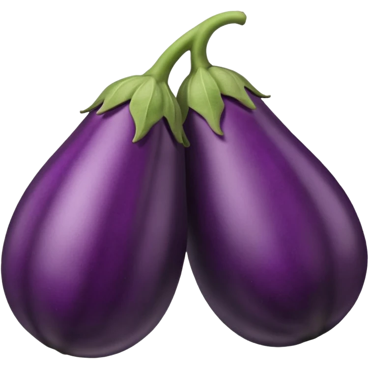 eggplant with big defined veins  emoji