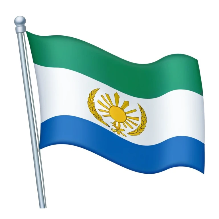 Khabarovsk Krai flag waving emoji