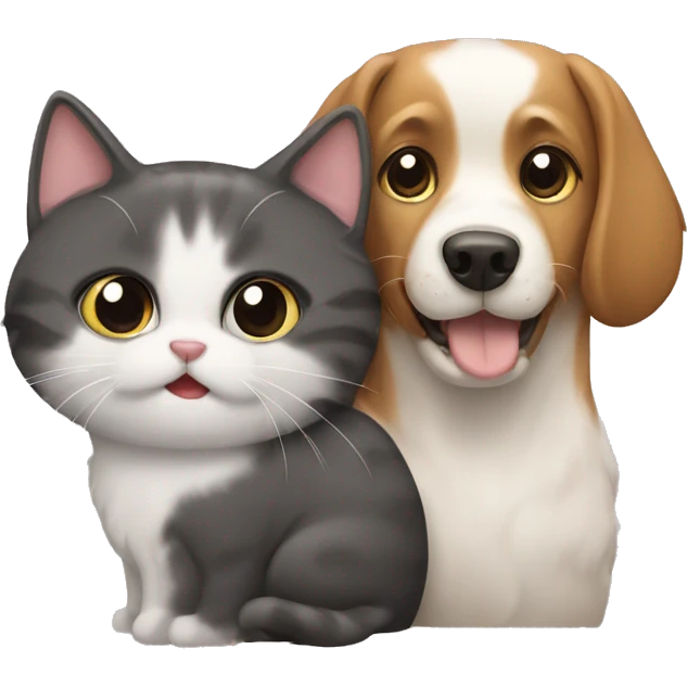 Dog and cat emoji