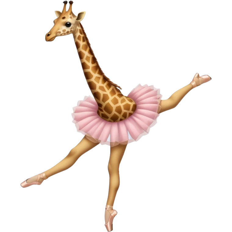 ￼ giraffe as a ballerina emoji