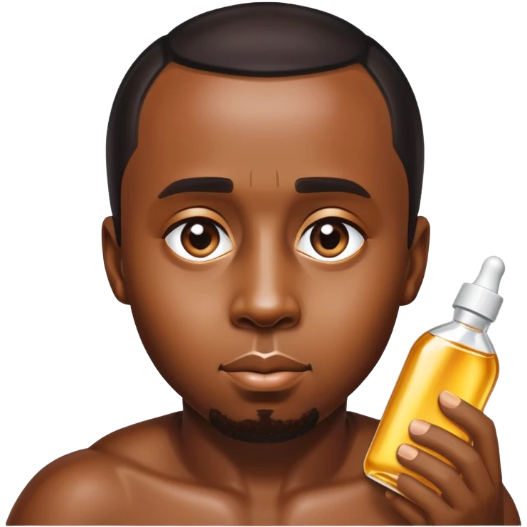 P Diddy with shiny baby oil emoji