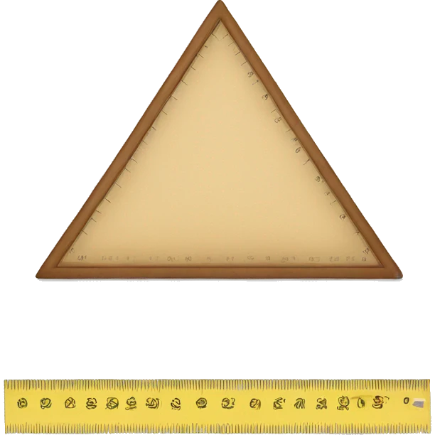 REALISTIC TRIANGLE RULER emoji