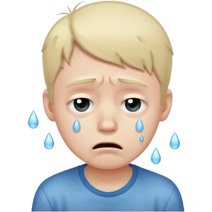 être triste pleurer (garçon) emoji