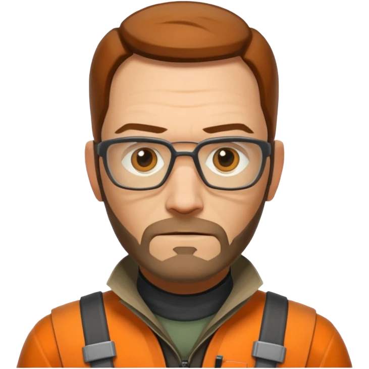 Gordon Freeman's face from Half-Life 2 emoji