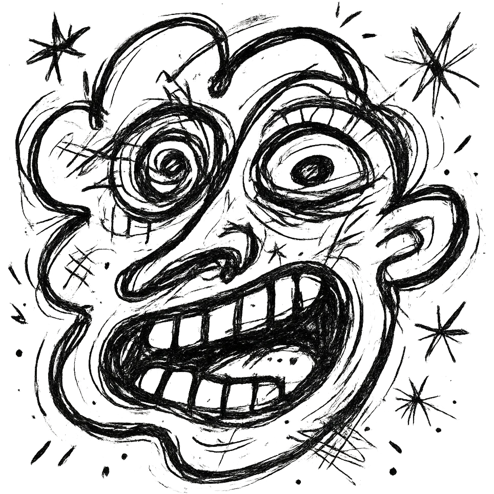 abstract face emoji