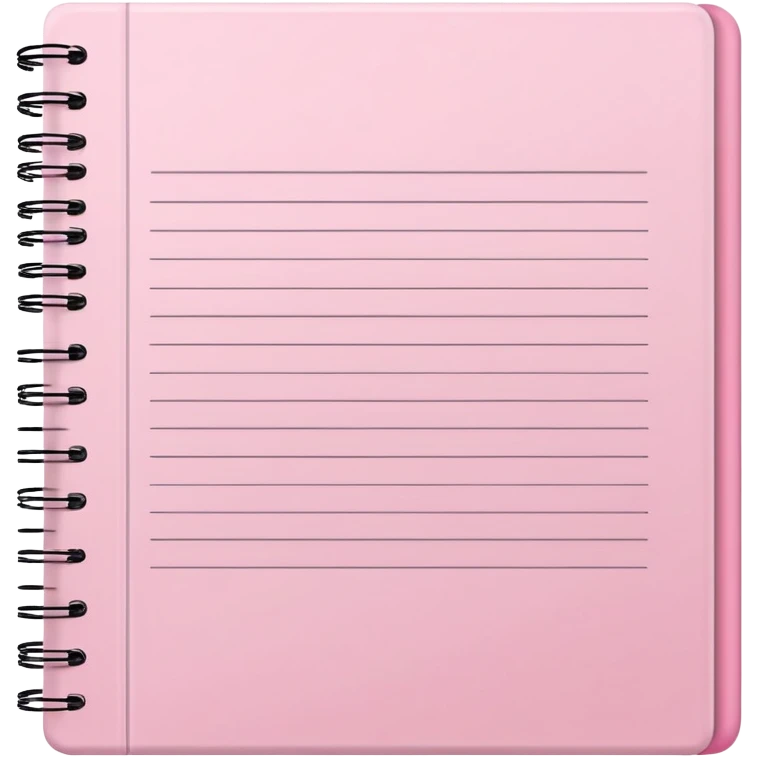 Light pink notebook emoji