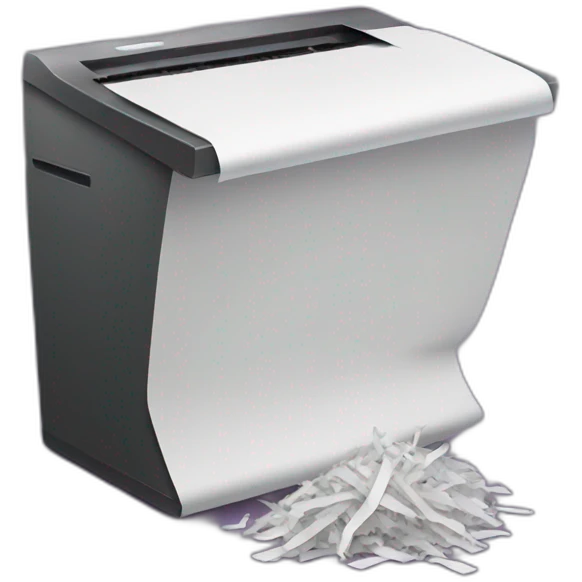paper shredder emoji