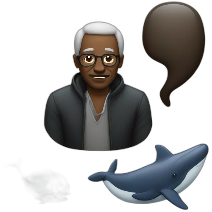 Spades, black man, whale, old man emoji