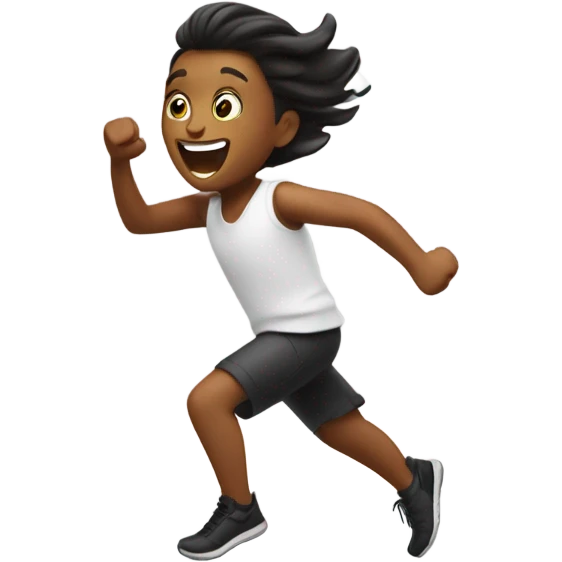 Kids running into  Sephora  emoji