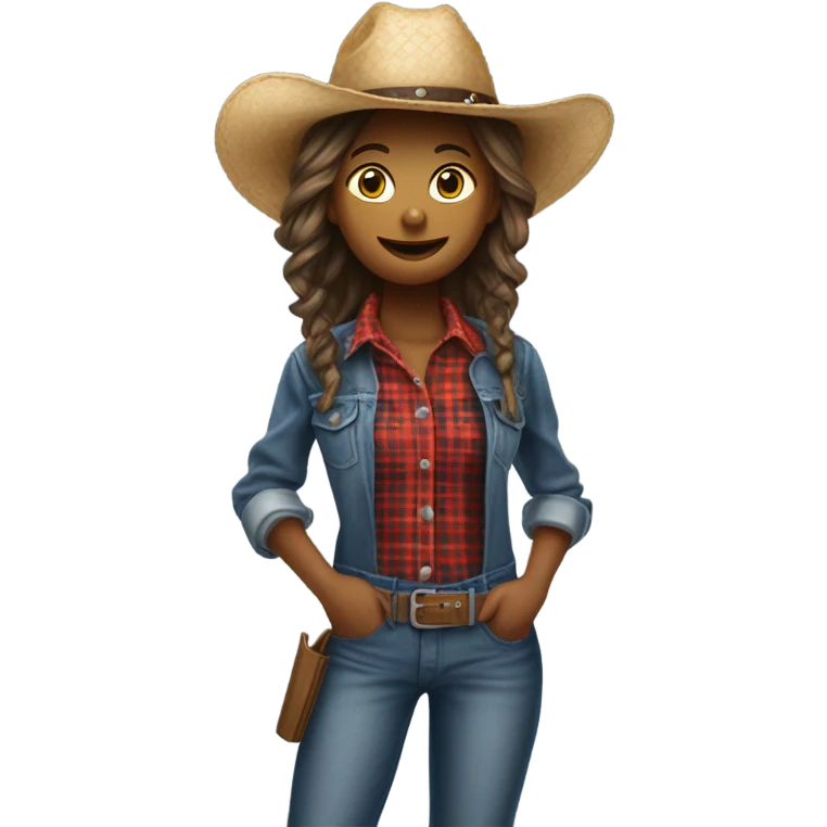 Country girl emoji