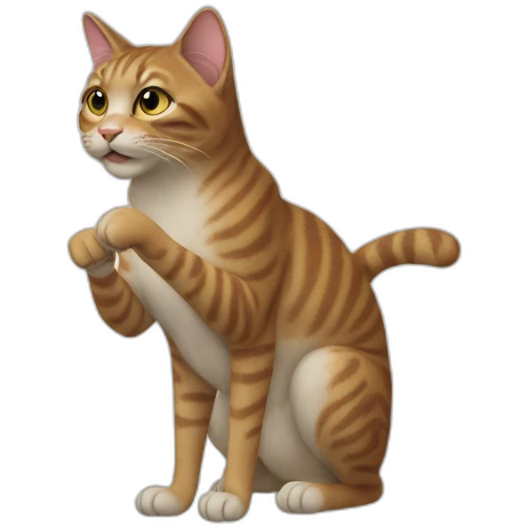 a-cat-holding-its-fingeryes emoji