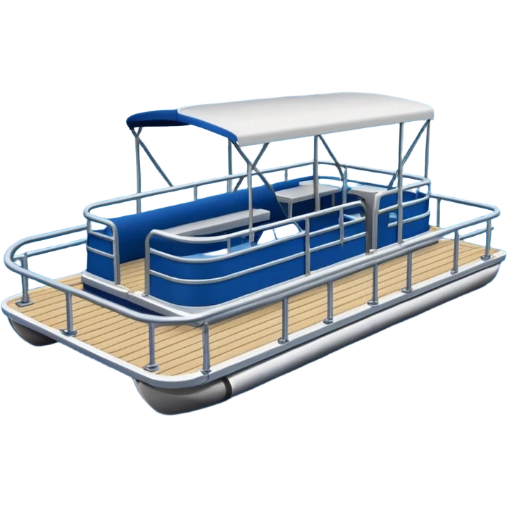 pontoon boat  emoji