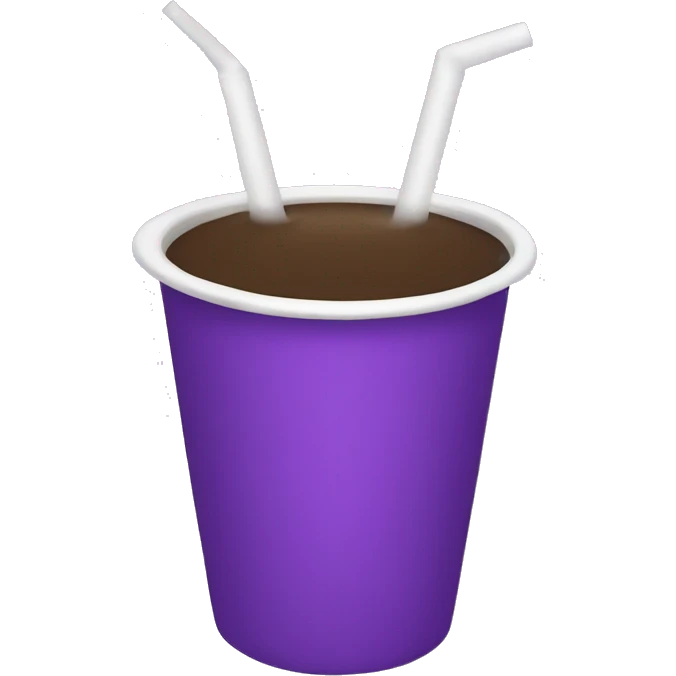 White Double cup of purple drink emoji