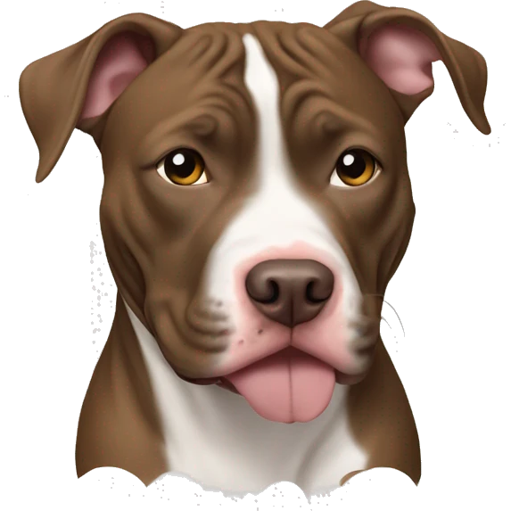 pit bull with younger out emoji
