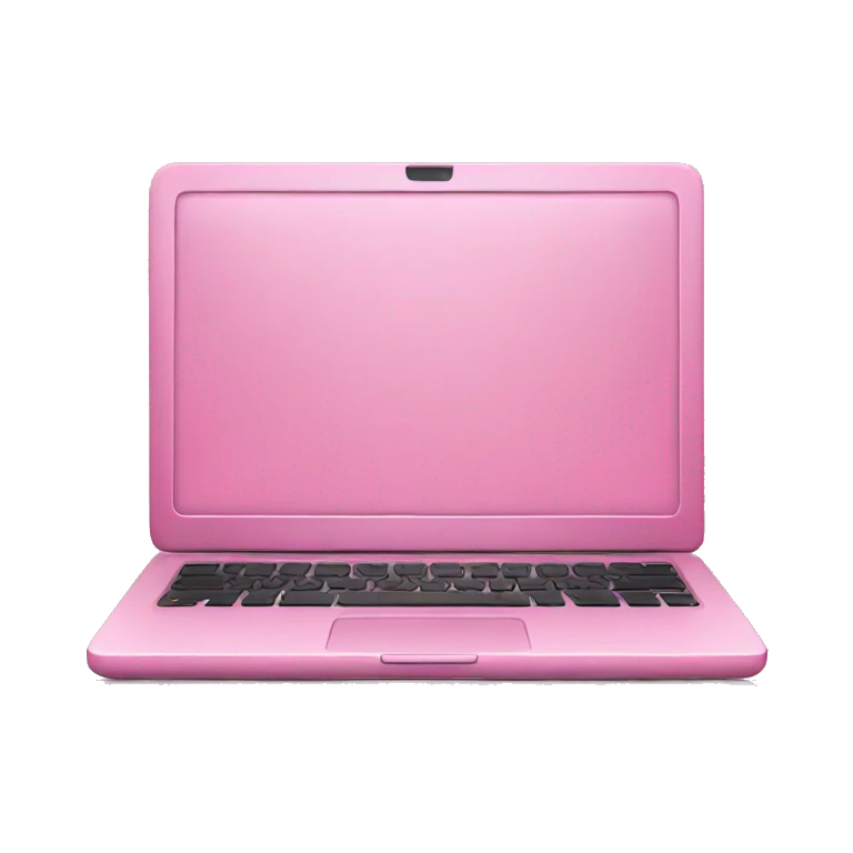 Pink laptop  emoji