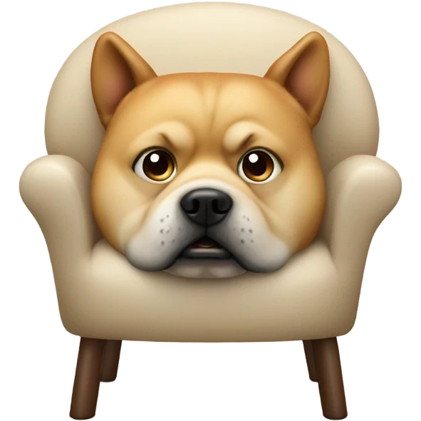 fat dog mix chair emoji