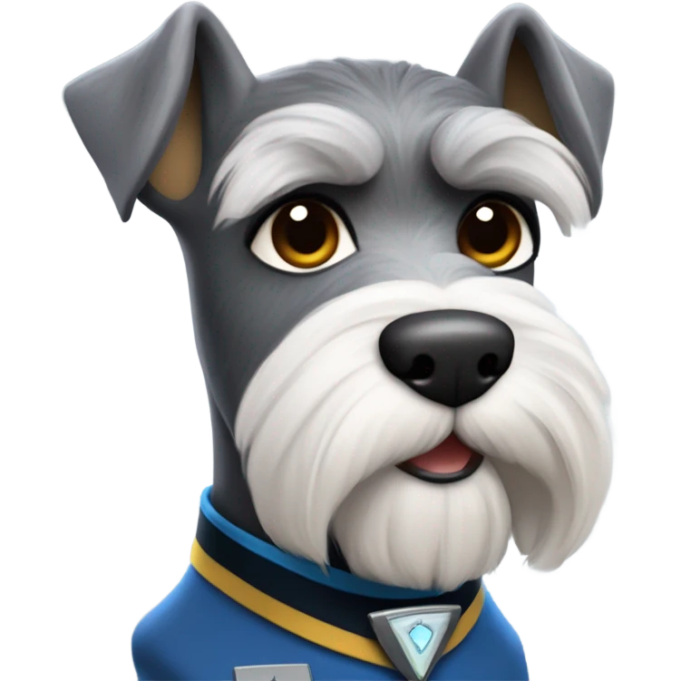Schnauzer as a Star Trek character  emoji