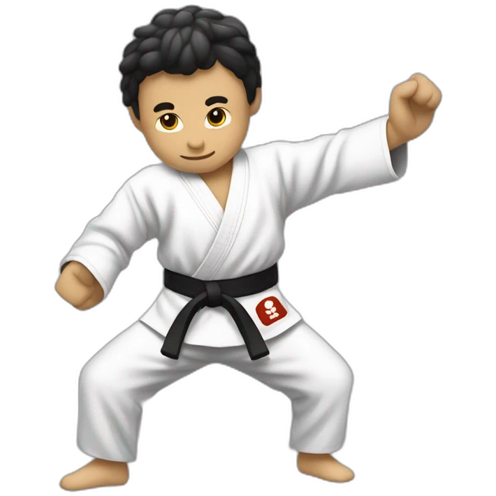 Yo practicando  hapkido Kong in emoji