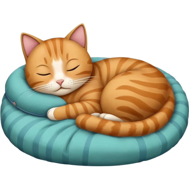 Cat going to bed emoji