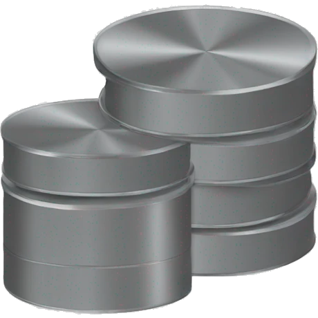 database metal disks emoji