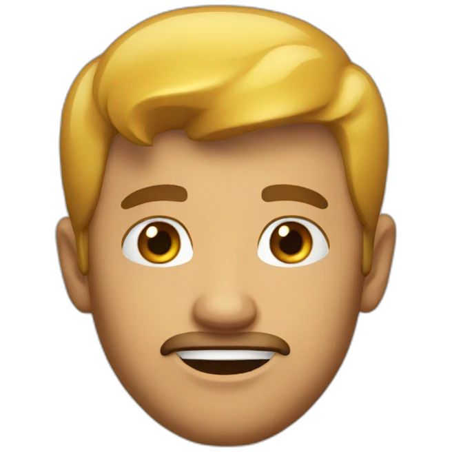 a dumb man emoji